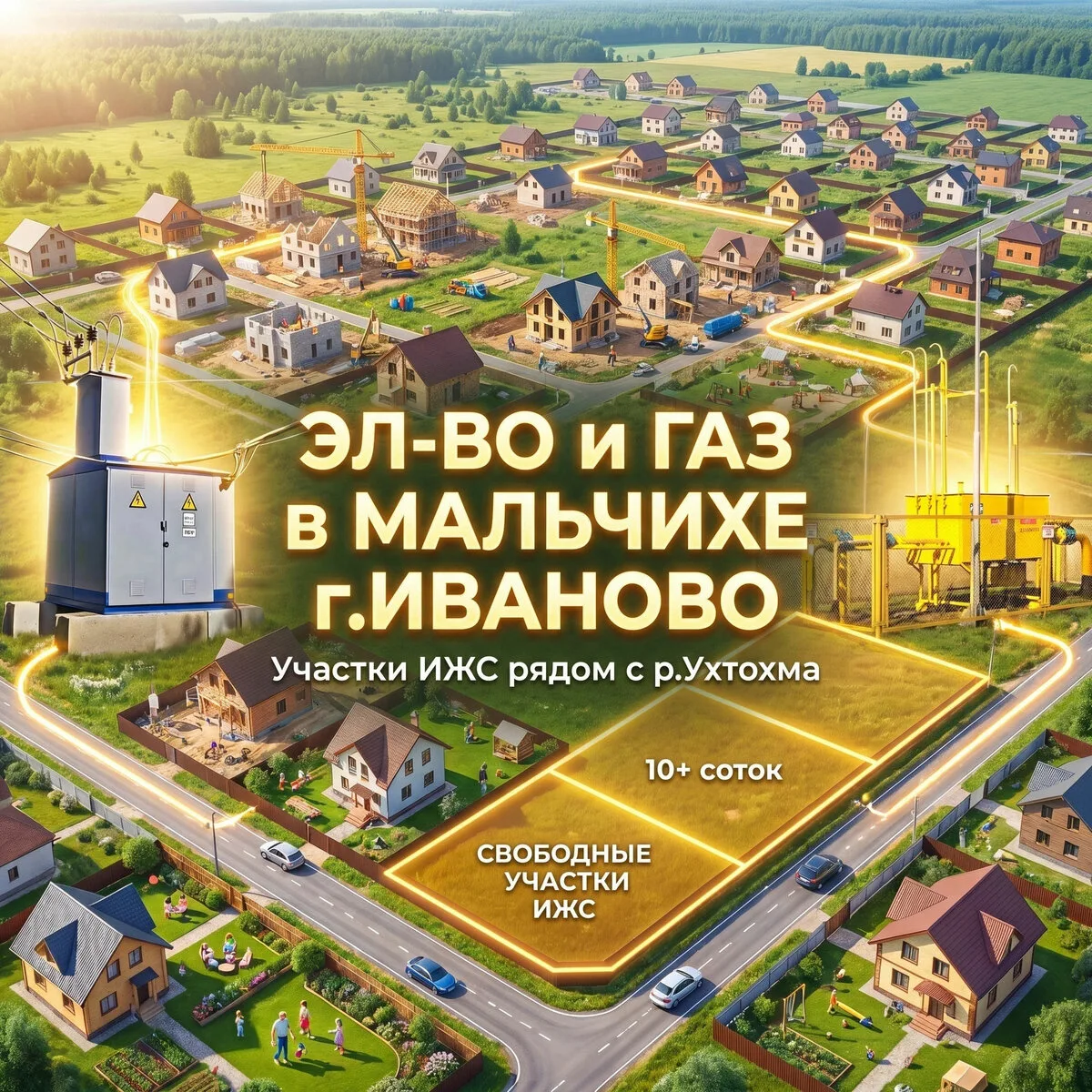 Участок под дом рядом с Иваново — всего за 400 000 ₽