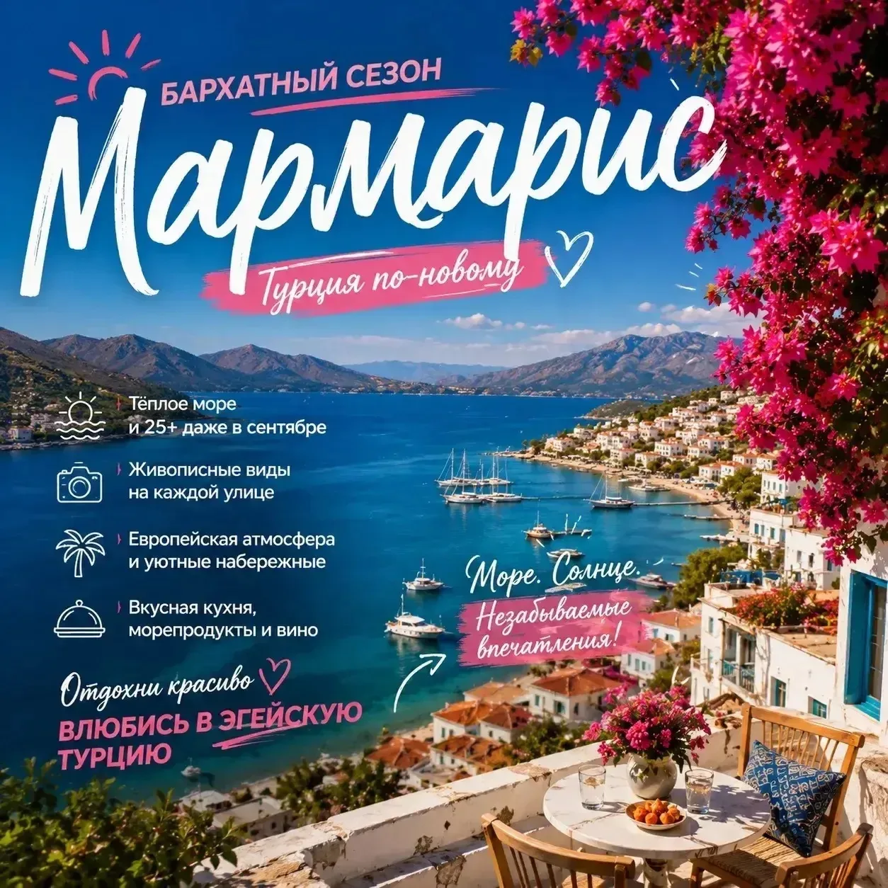 Бархатный сезон в Мармарисе — Турция, которая удивляет😍🇹🇷