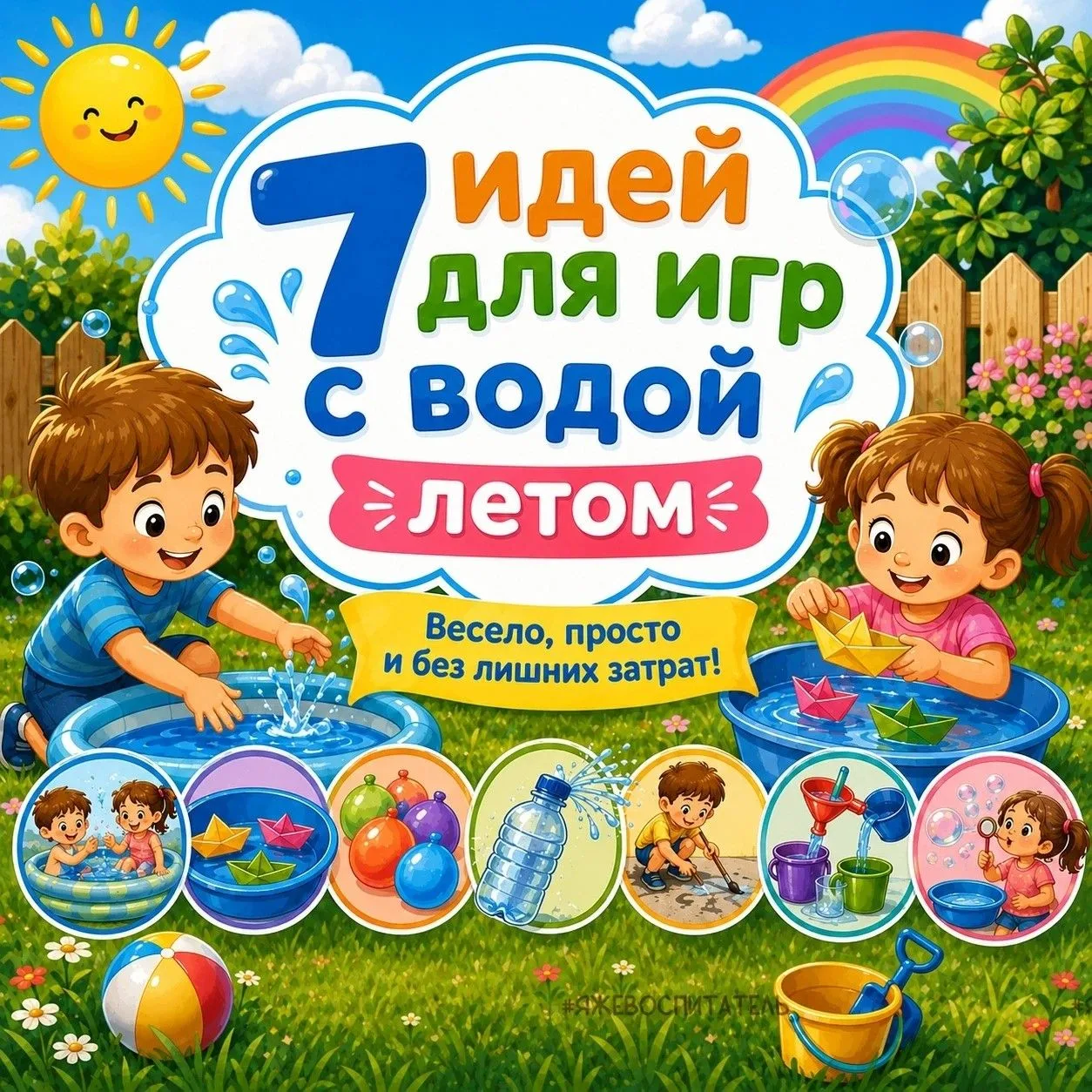 7 ярких идей для игр с водой: превращаем жару в веселое приключение!