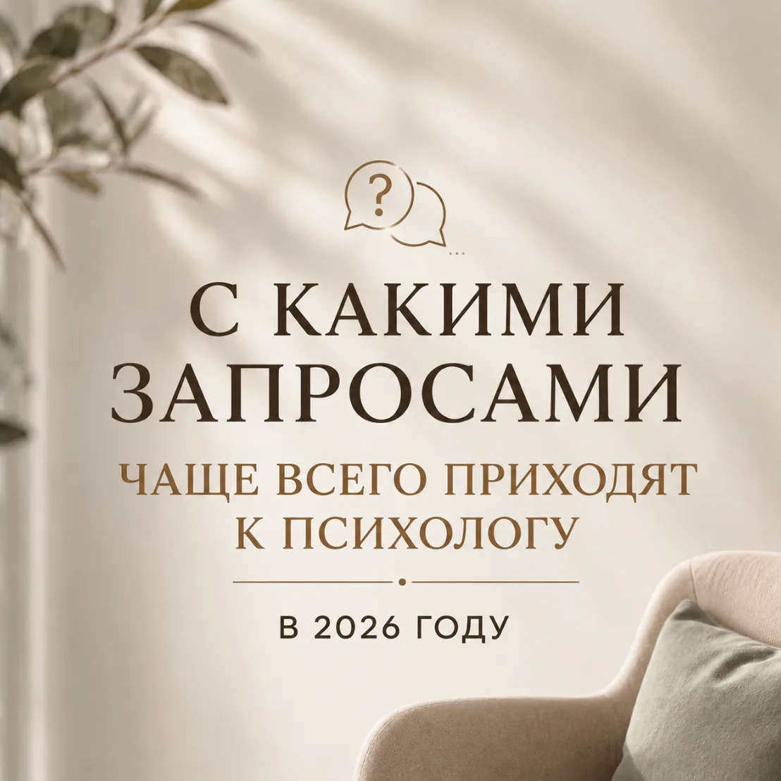 С какими запросами чаще всего приходят к психологу в 2026 году?