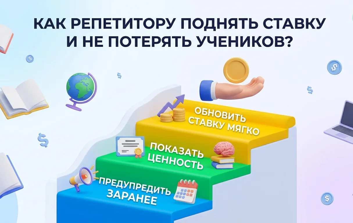 Ценообразование: как поднять ставку и не потерять учеников?

Поднятие стоимости уроков — самый больш