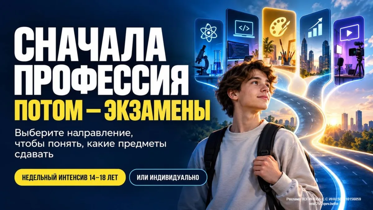 Сначала профессия. Потом специальность в вузе. И только после этого — предметы ОГЭ или ...