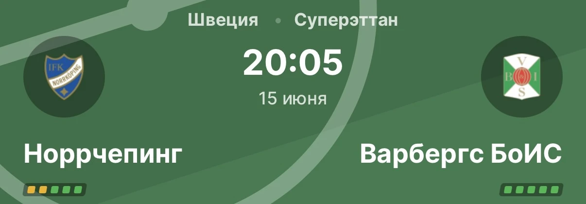 WINMATCHDAY 

🇸🇪Футбол. Чемпионат Швеции

Норрчепинг - Варбергс
Обе забьют
Коэффициент: 1.55