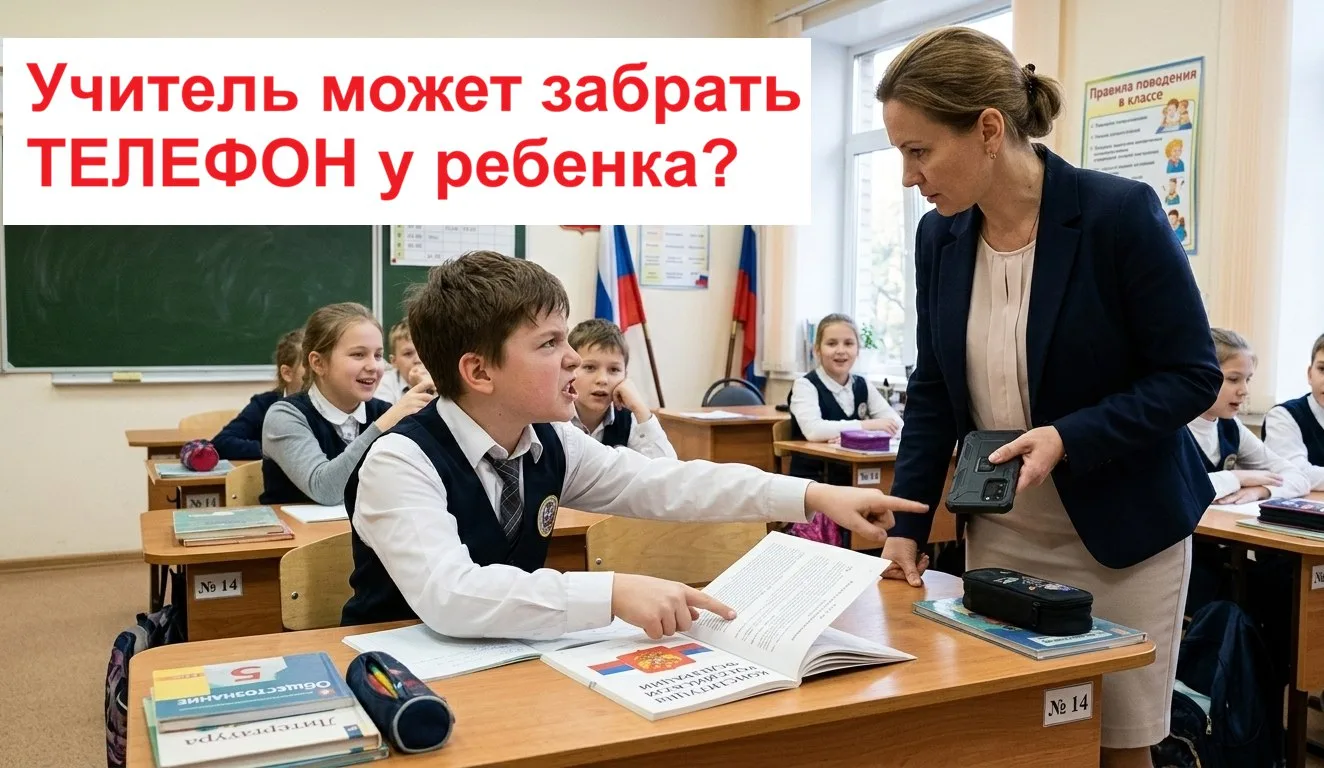 📲 Учитель может забирать телефон у ученика?
