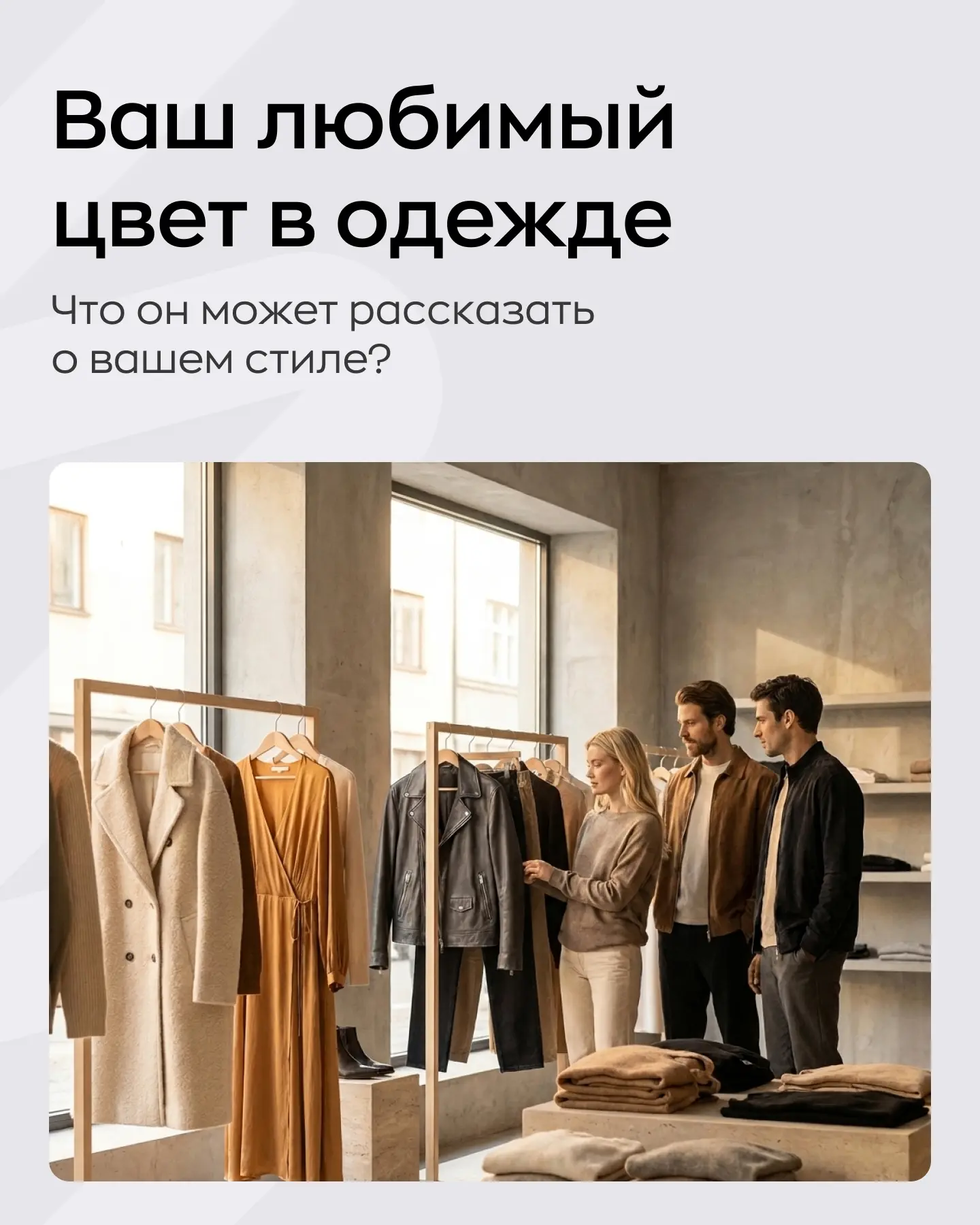 Что ваш любимый цвет одежды говорит о вашем стиле?