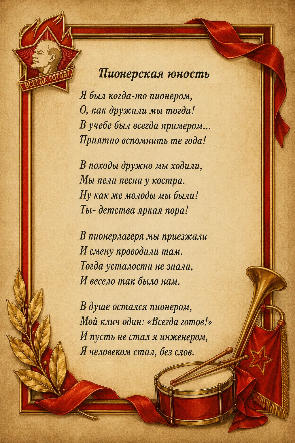 Говорят, что пионер — это не просто звание из детства, а состояние души на всю жизнь. Н...