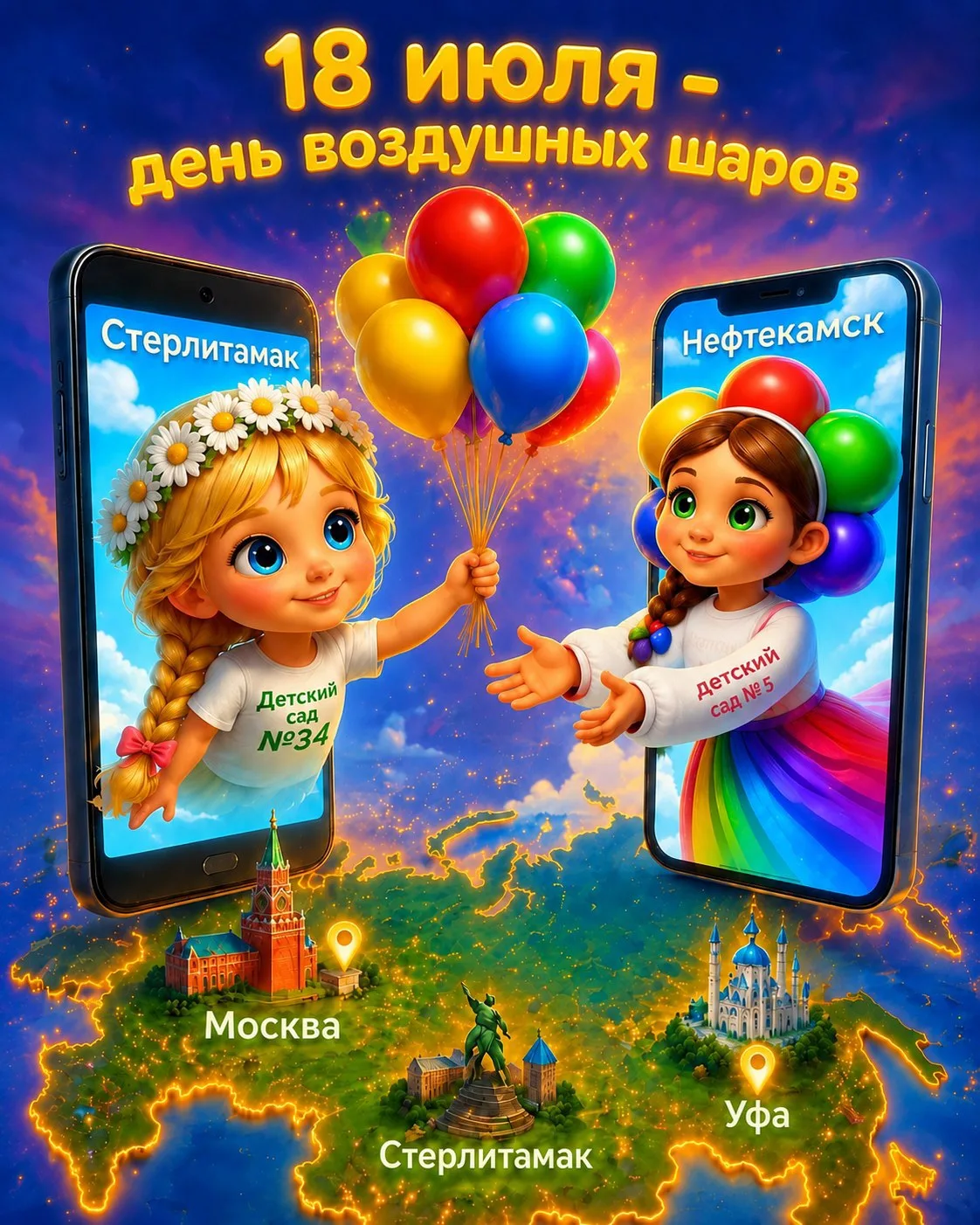 🎈ДЕНЬ ВОЗДУШНЫХ ШАРОВ — ЗАПУСКАЕМ ФЛЕШМОБ! 🎈 
Яркий, весёлый и по-детски волшебный праздник отмеча
