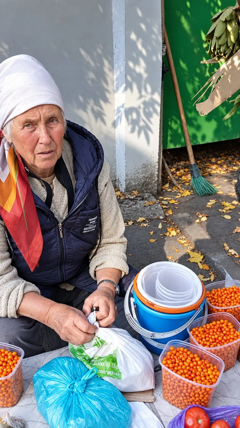 ‼КОНЕЦ СЕНТЯБРЯ. БАБУШКИ ВО ВСЮ ТОРГУЮТ ОБЛЕПИХОЙ,  ЧЕСНОЧКОМ И ВЕНИКАМИ️