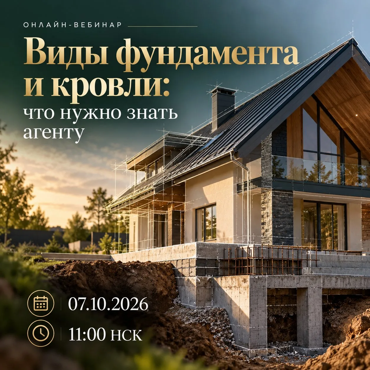 🏠 Фундамент и кровля — что важно знать агенту, чтобы уверенно отвечать клиенту?