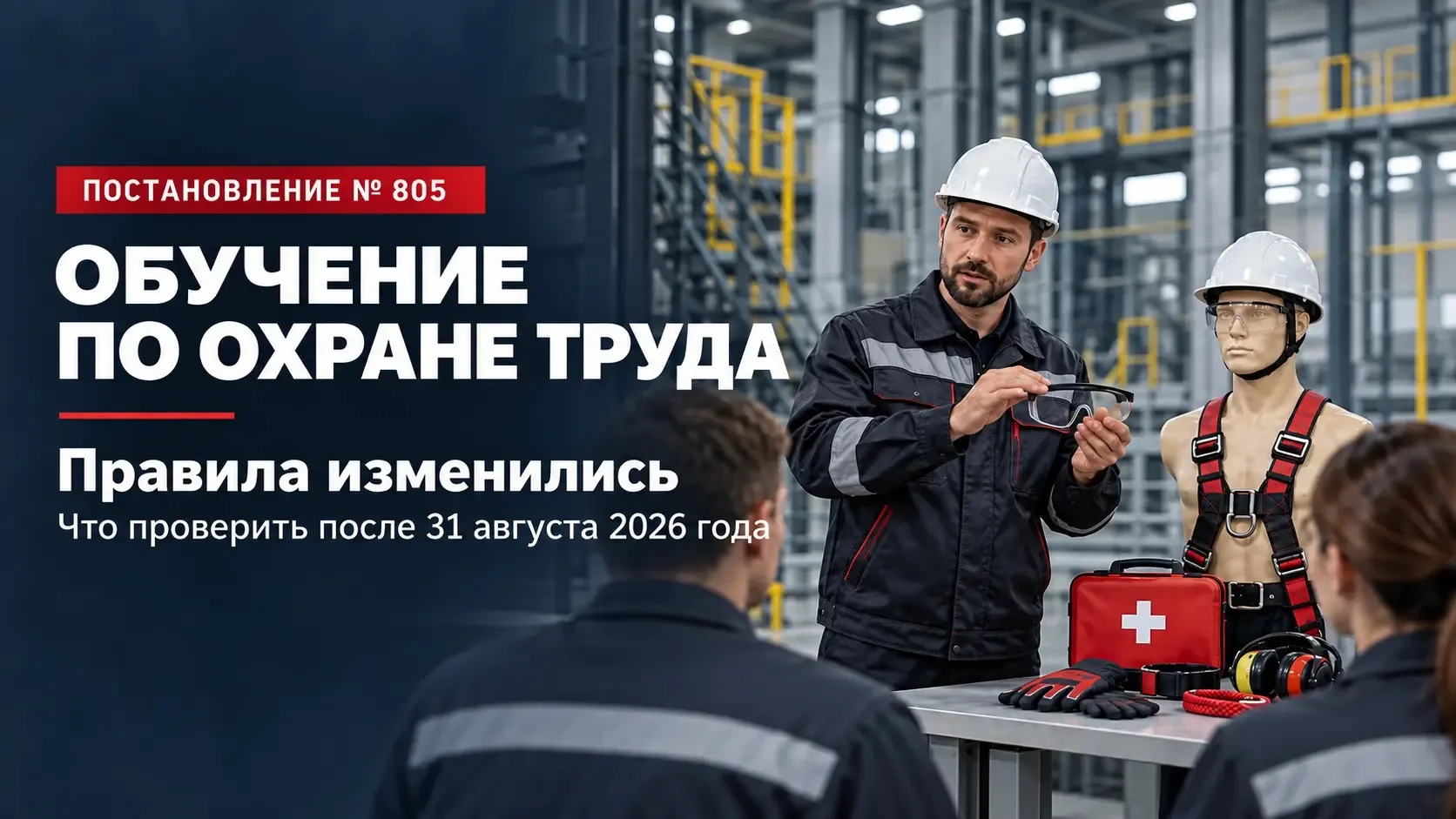 С 31 августа 2026 года действуют изменения в Правилах обучения по охране труда