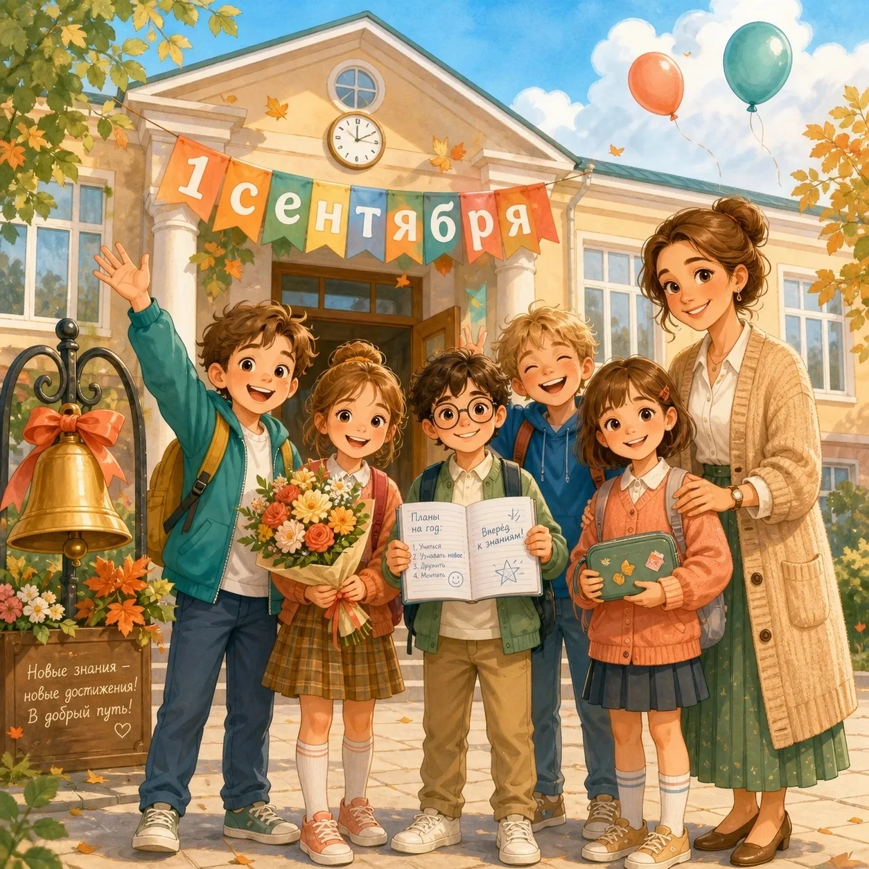 🎉 С Днём знаний, дорогие школьники! 🎉