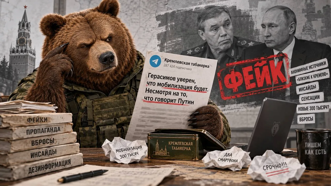 🤡 Канал «Кремлевская табакерка», который уже давно стал синонимом дешёвых фейков, снов...