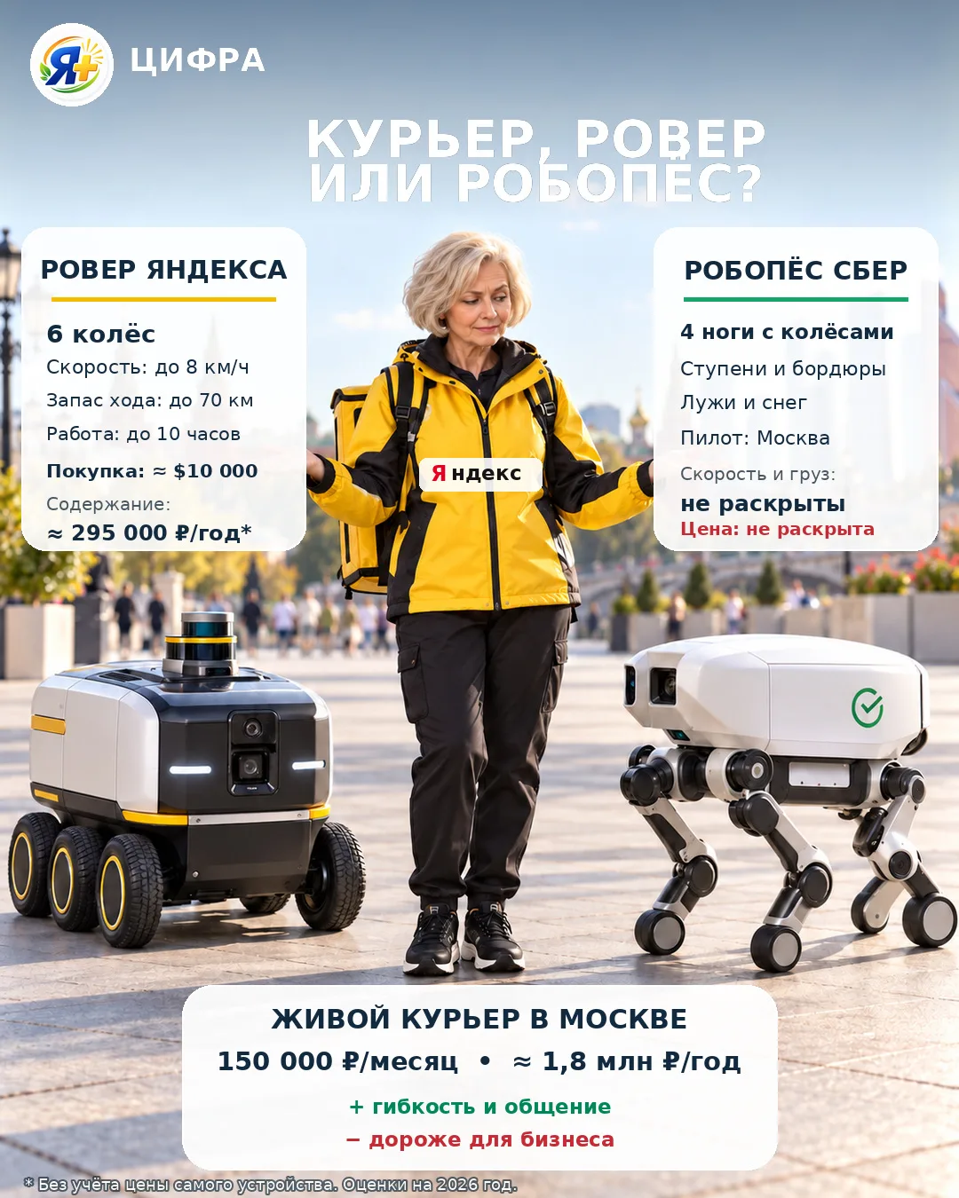 Я+ Цифра | Курьер, ровер или робопёс?