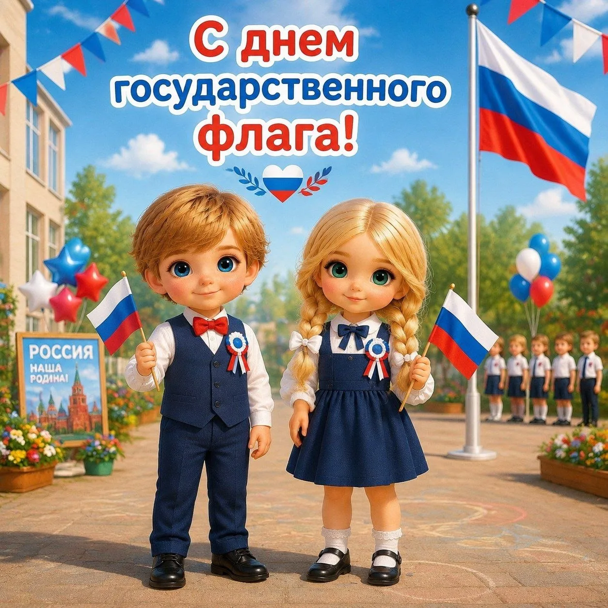 Флаг России — это не просто полотнище, это история, честь и будущее нашей страны. С днё...