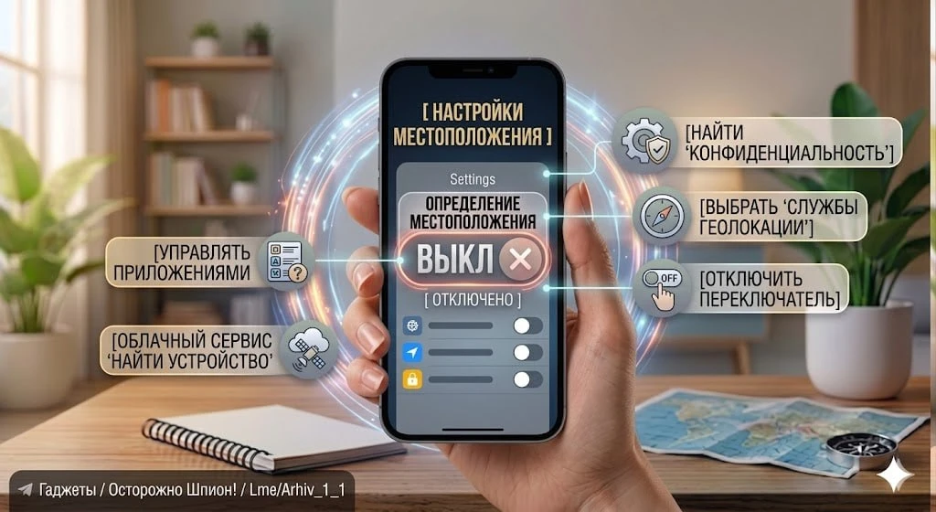📱Как отключить определение местоположения на вашем телефоне?  Вы знали, что в вашем телефоне постоян