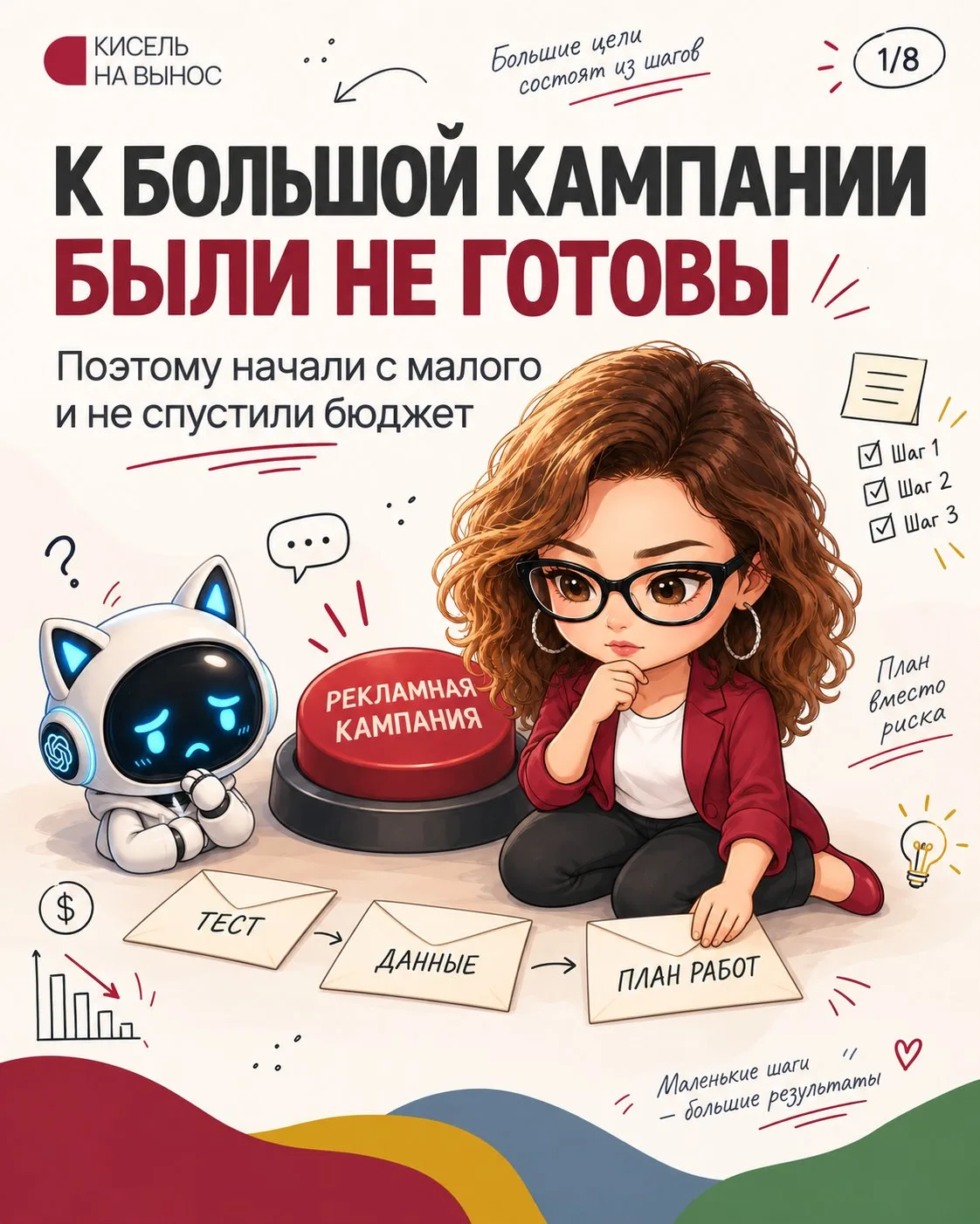 К большой рекламной кампании были не готовы. Поэтому начали с малого и не спустили бюдж...