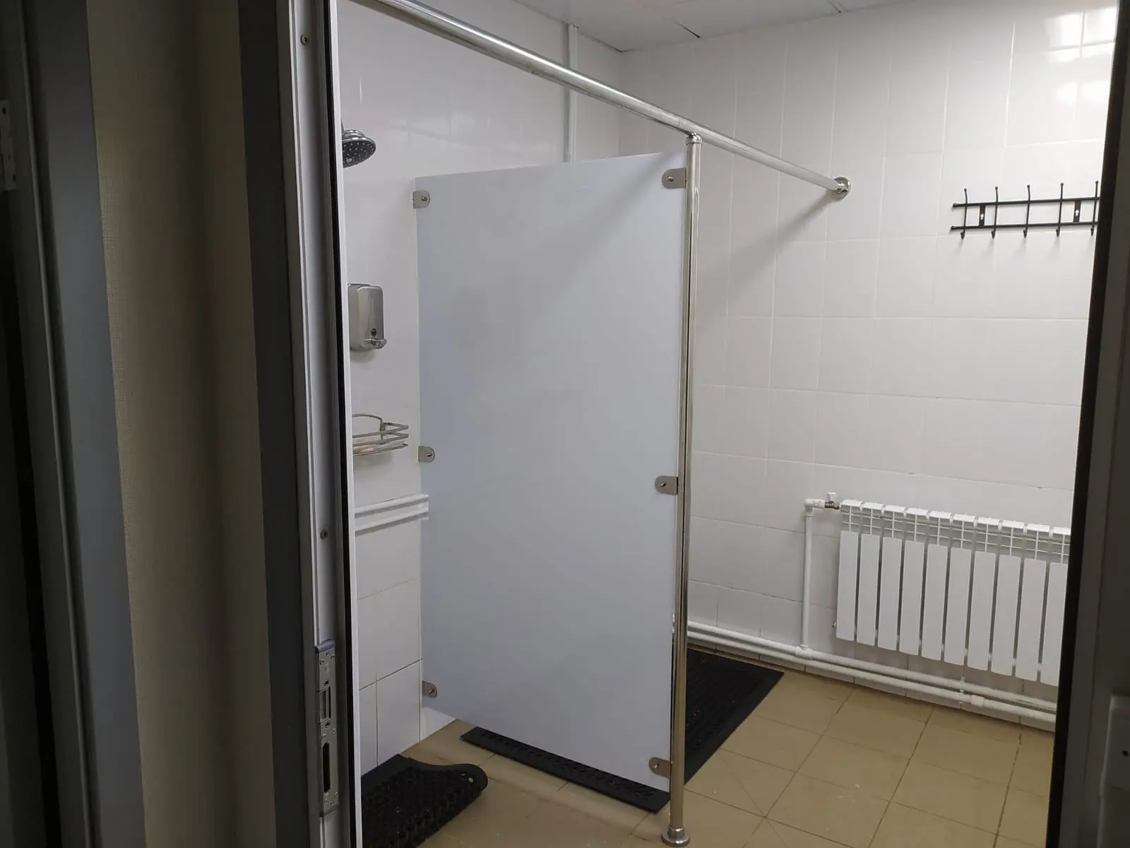 Душевые перегородки из поликарбоната с каркасом из нержавеющей стали (AISI 304 - улична...