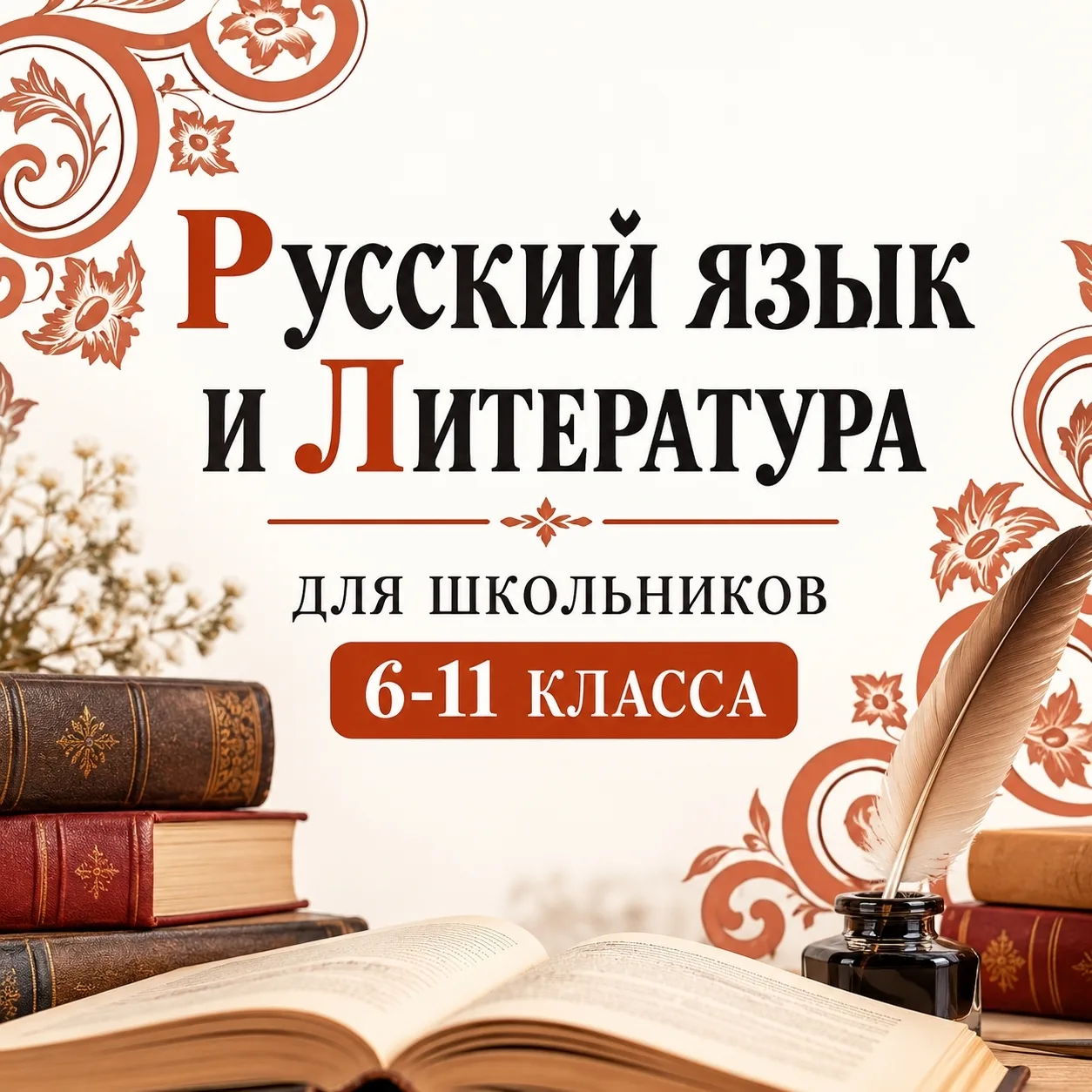 Приглашаем школьников 6-11 классов на индивидуальные занятия русским🇷🇺 языком и литер...