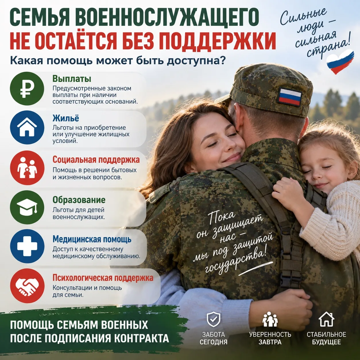 👨‍👩‍👧 СЕМЬЯ ВОЕННОСЛУЖАЩЕГО НЕ ОСТАЁТСЯ БЕЗ ПОДДЕРЖКИ