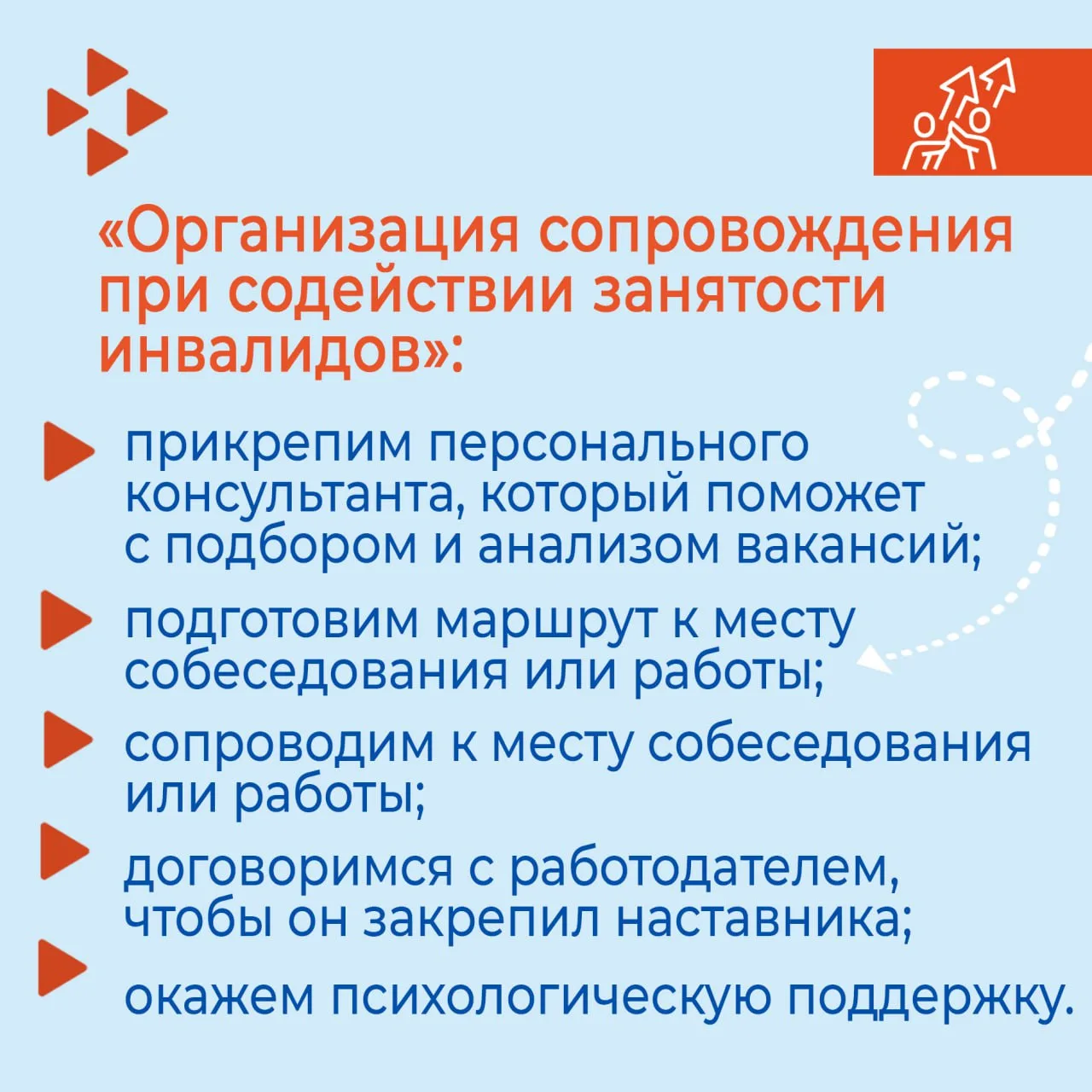Информация о мерах государственной поддержки в сфере трудоустройства граждан с инвалидностью  Для со