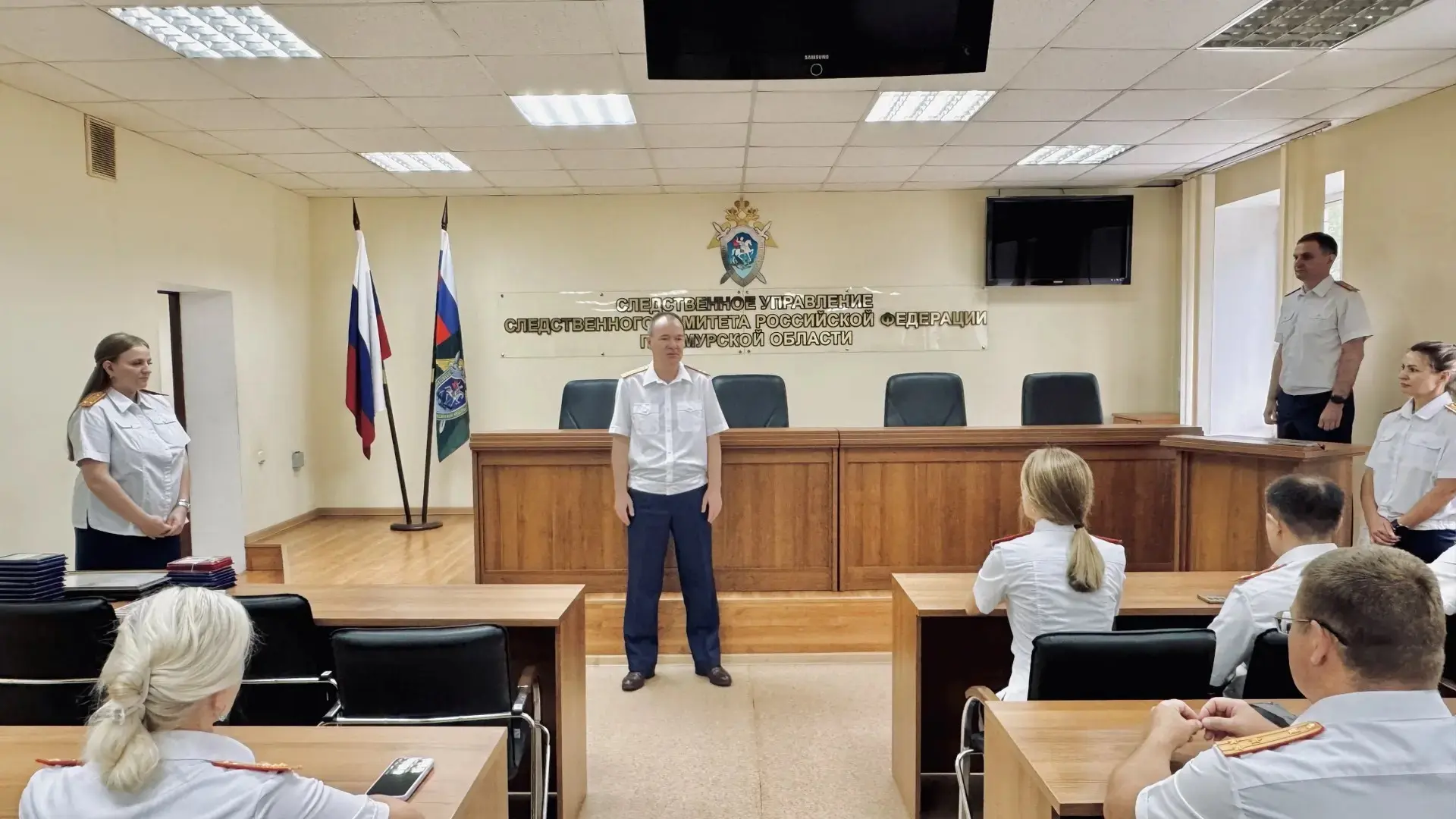 В следственном управлении состоялось торжественное мероприятие, посвященное Дню сотрудника органов с