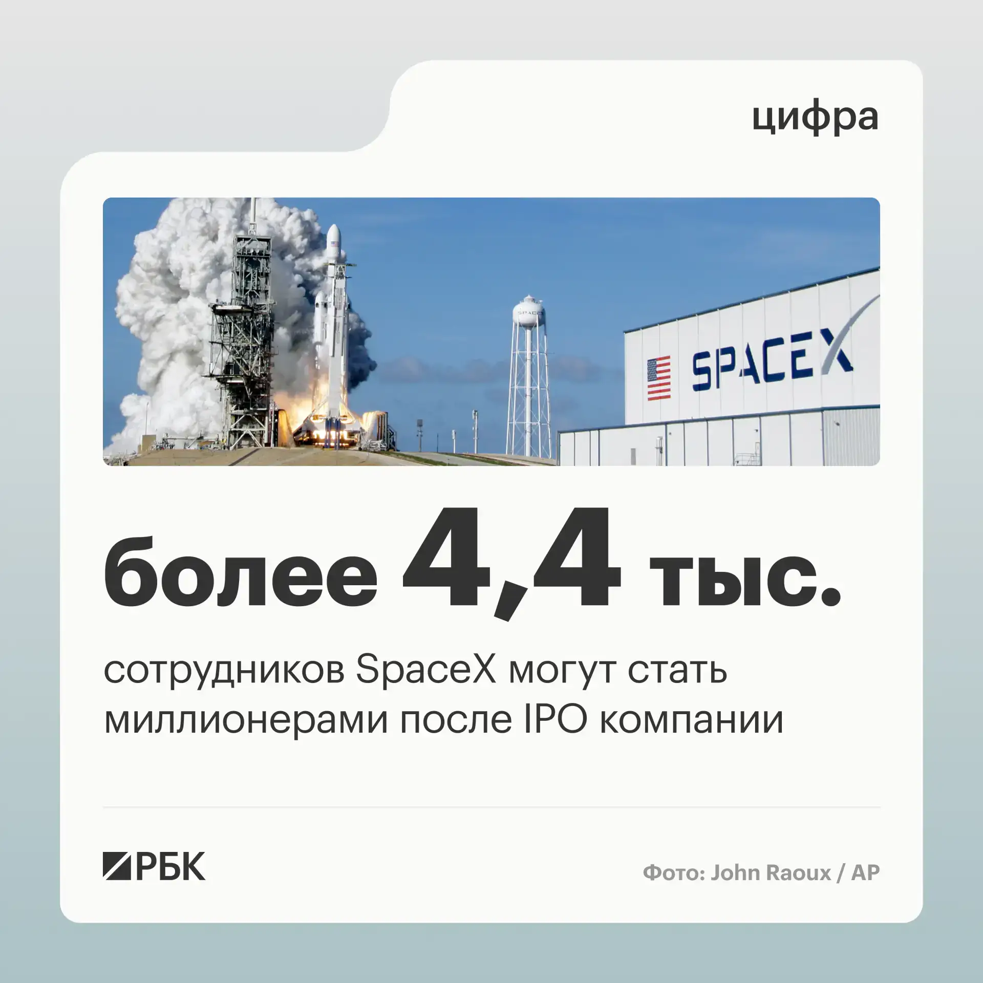 Рекордное IPO SpaceX способно сделать миллионерами более 4 тыс. нынешних и бывших сотру...