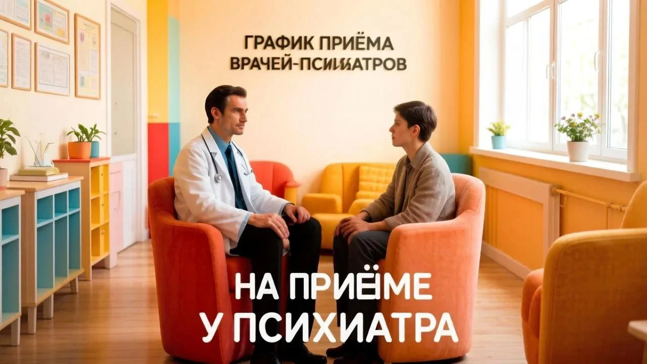 📆 График работы врачей - психиатров 14.09.2026 - 20.09.2026