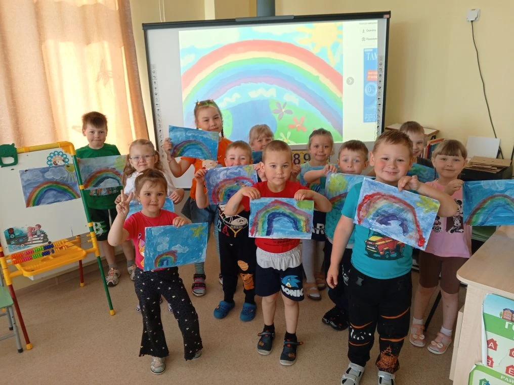Рисование "Радуга"🌈🌈🌈