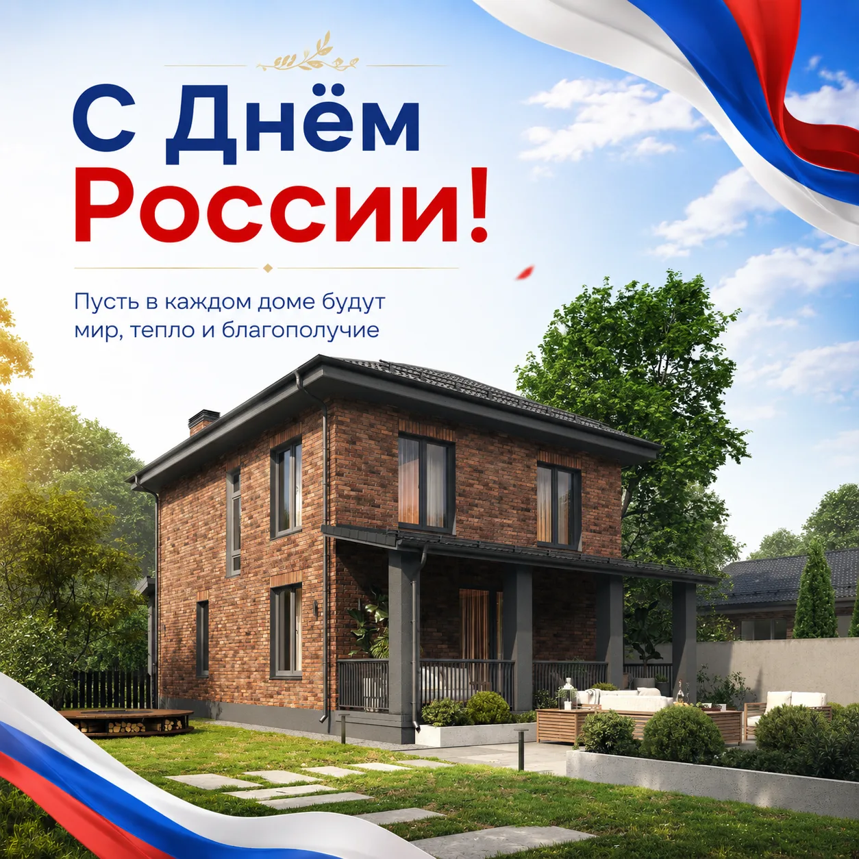 С Днём России! 🇷🇺

Для каждого человека дом — это место, где живут самые важные ценности: семья, т