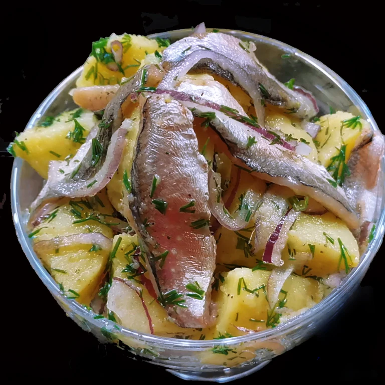 Салат с килькой 🥗  Вкусно, аж дух захватывает и недорого. Салатик хоть в пир, хоть в мир, хоть в доб