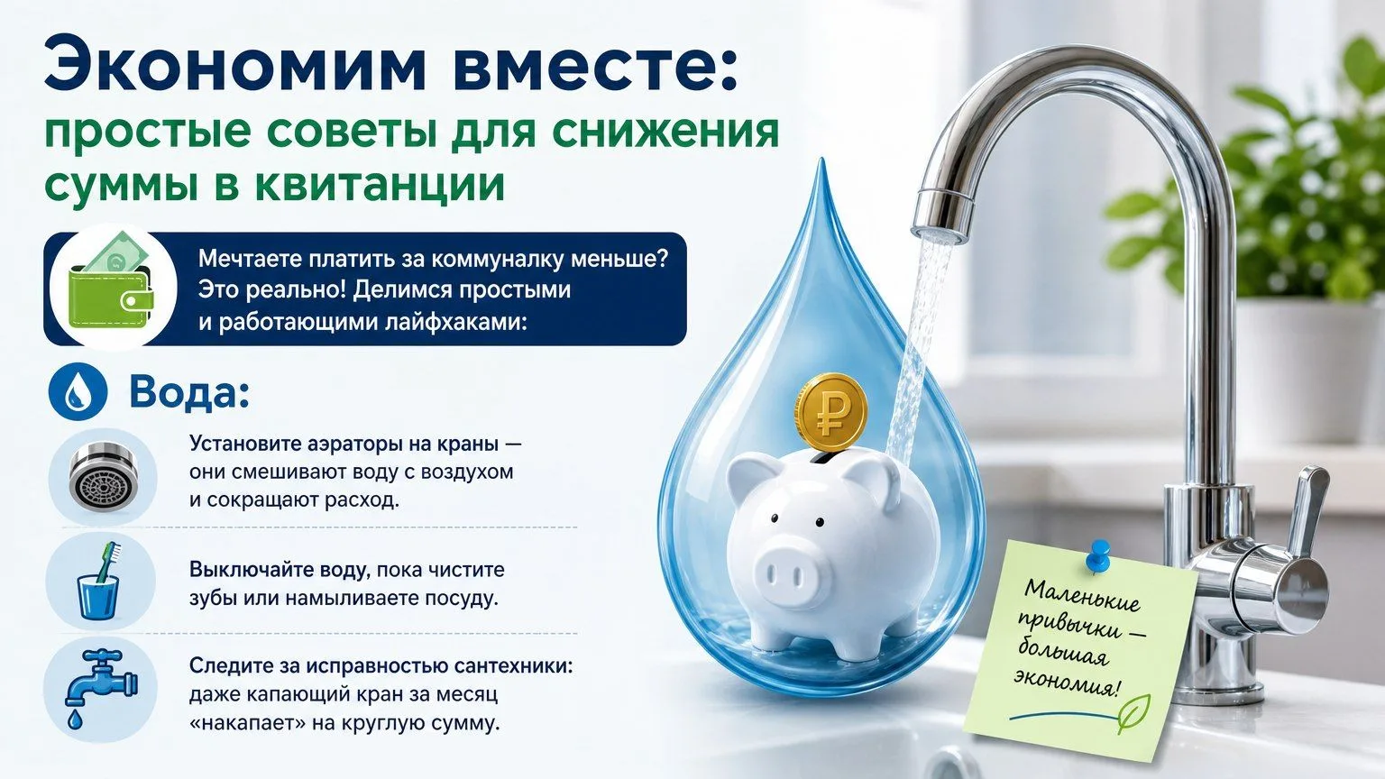 «Экономим вместе: простые советы для снижения суммы в квитанции»