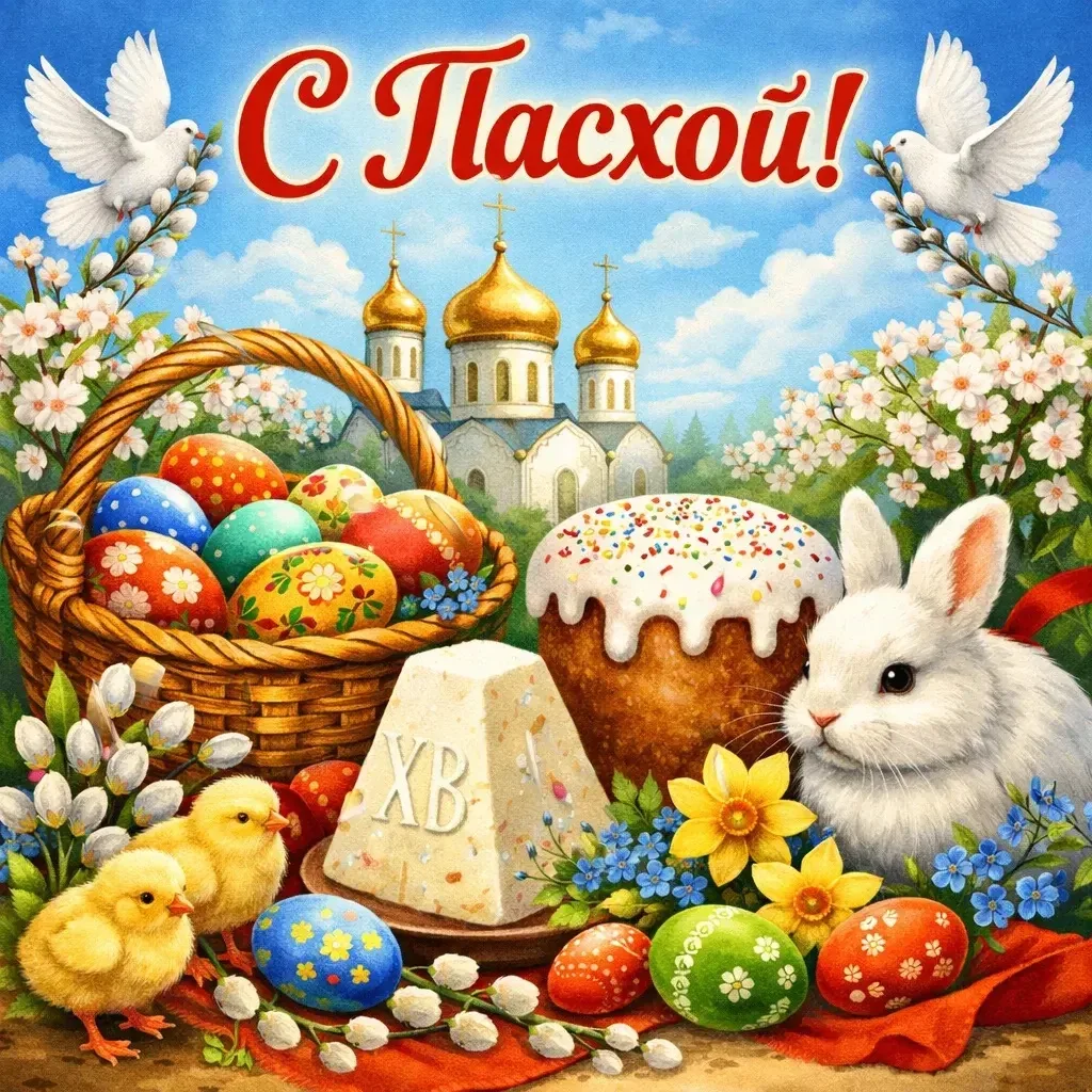 С Великим праздником Пасхи!
