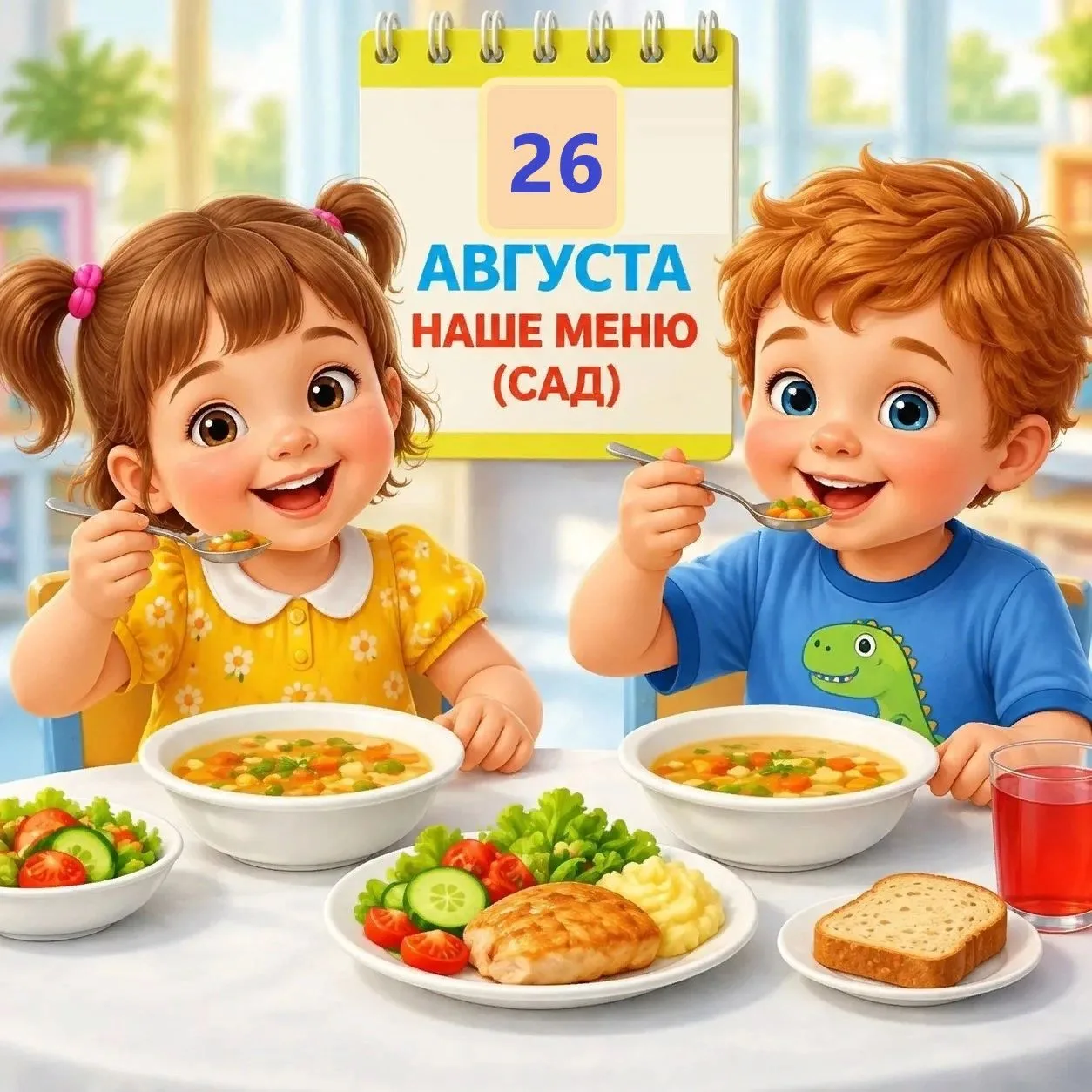 🍽️Меню нашего детского сада (Сад) на 26.08.2026