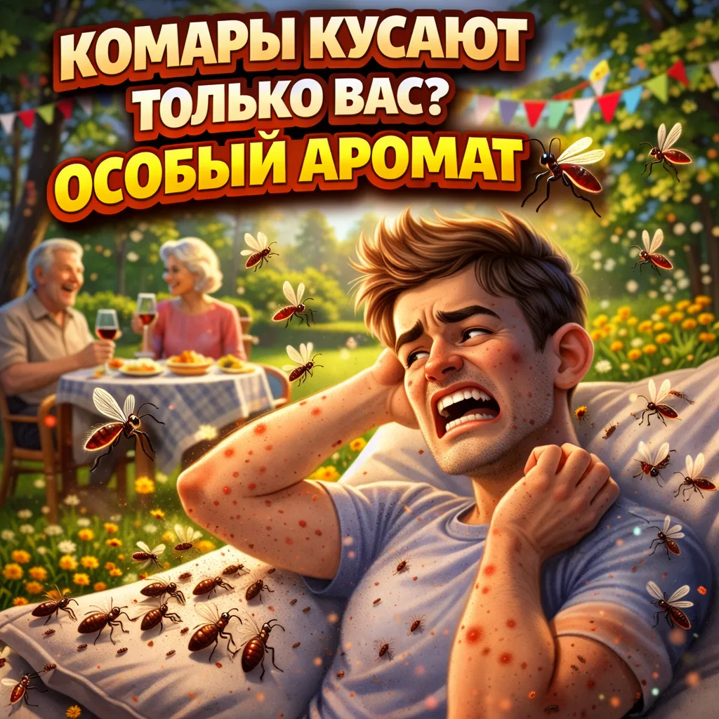 Комары в мае кусают только вас? У вас особый «аромат»
При +15 °C комары уже активно ищут кровь.
Выде