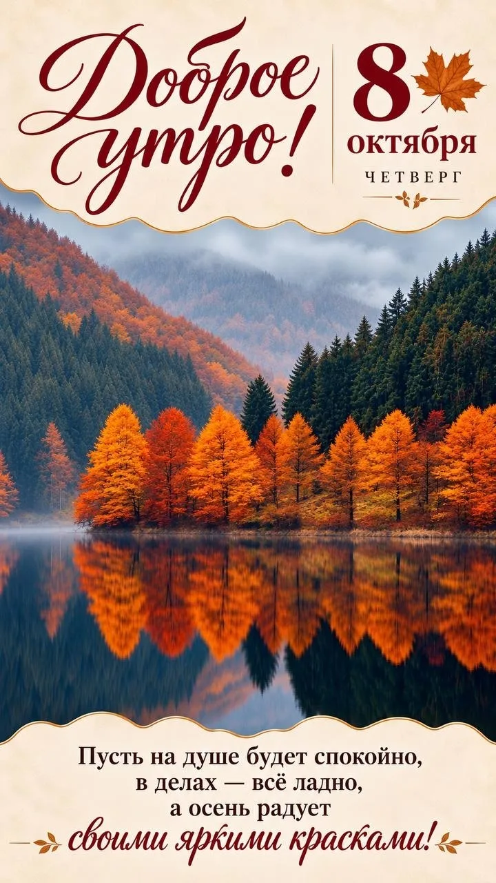 ☀☕🍁Доброе утро. За окном начинается ещё одно осеннее утро. Всем побольше тепла, улыбок...