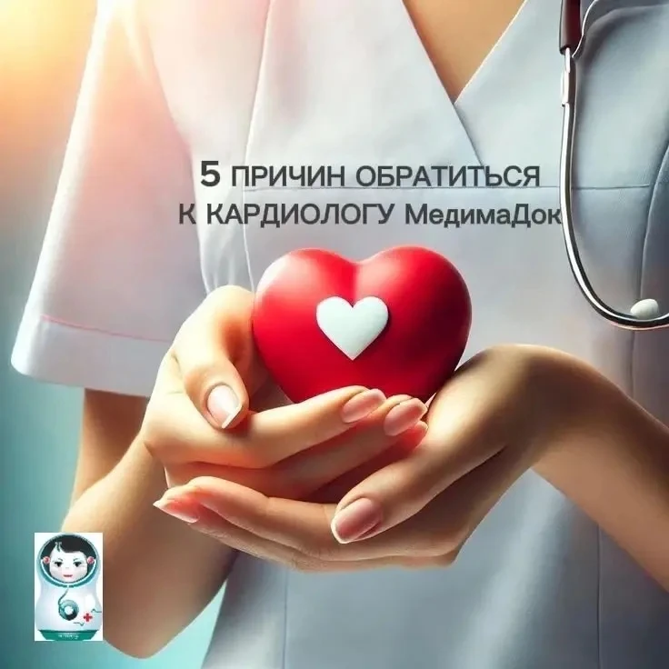 5 ПРИЧИН ОБРАТИТЬСЯ к кардиологу "МедимаДок" (Россошь, Пролетарская, 169М).