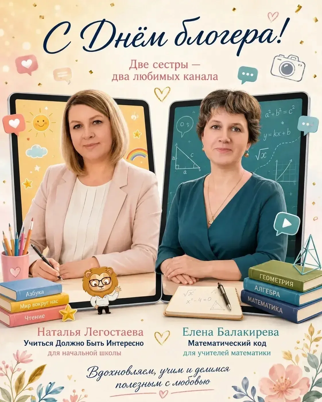 Сегодня День блогера! 

Для нас с сестрой блогинг — это давно уже не просто хобби. Это ежедневный тр