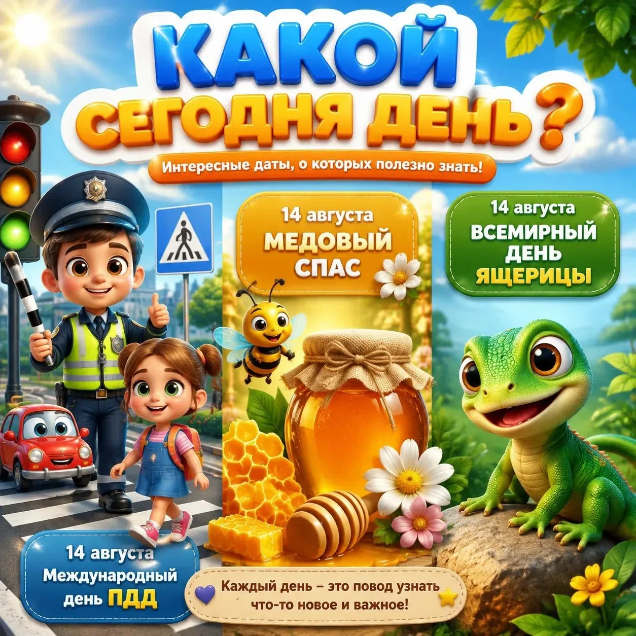 🎉 14 августа — день, когда в календаре творится настоящая магия! 🎉