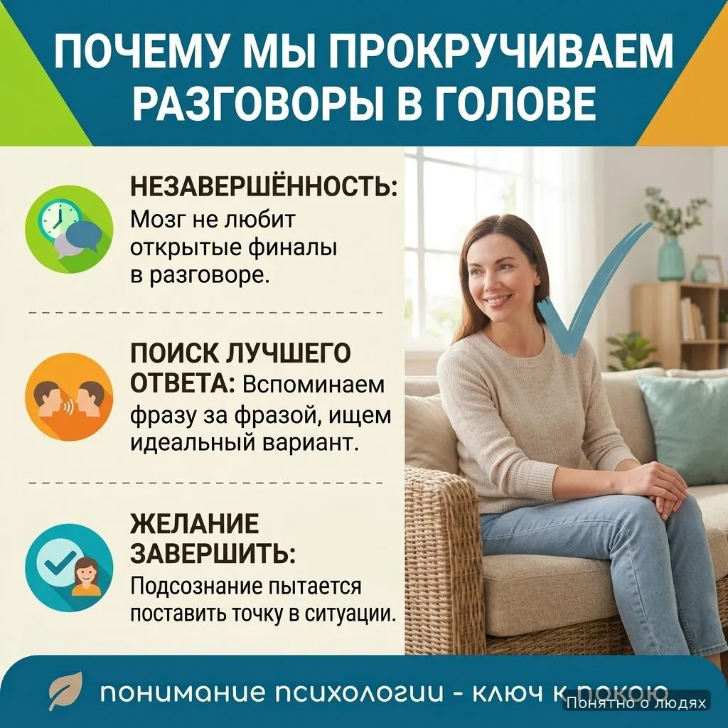 Почему мы прокручиваем разговоры в голове