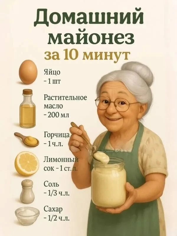 Готовим домашний майонез