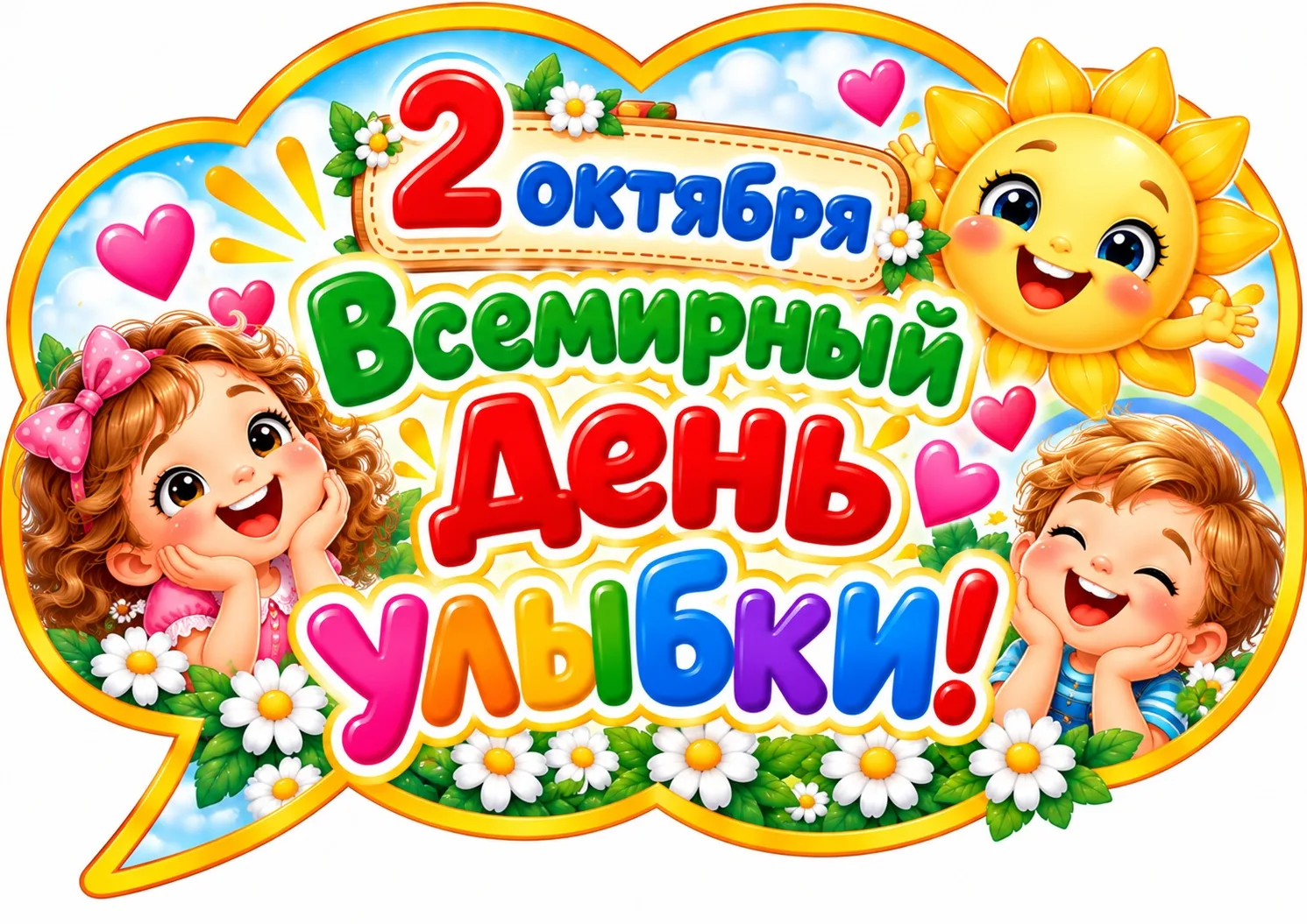 Облачка на день улыбки 2 октября ✅