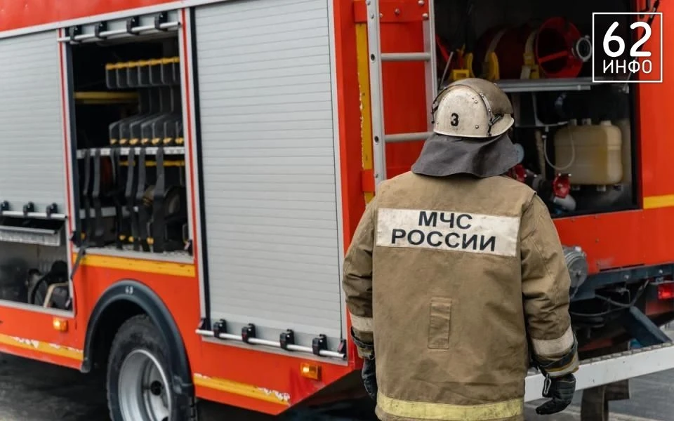 В Рязани ночью случился крупный пожар