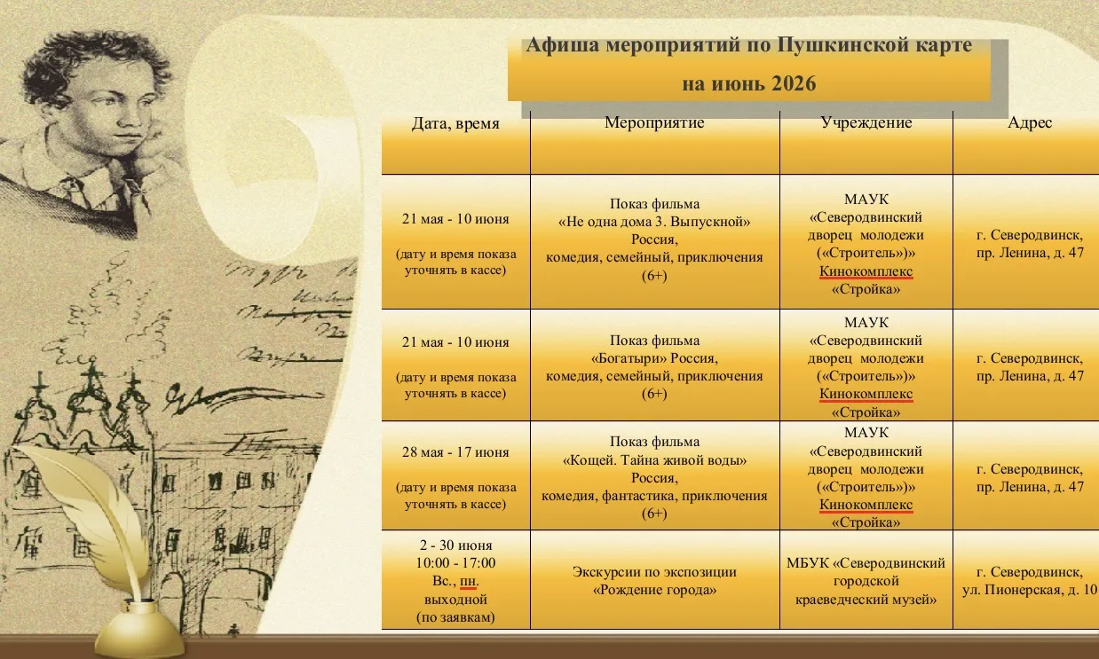 🎭 Куда пойти в июне по Пушкинской карте? У нас есть ответ!