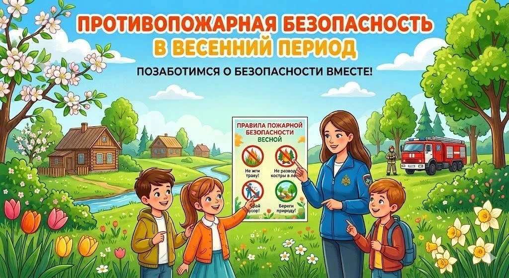 С наступлением весны и установлением теплой погоды возрастает риск возникновения пожаров.