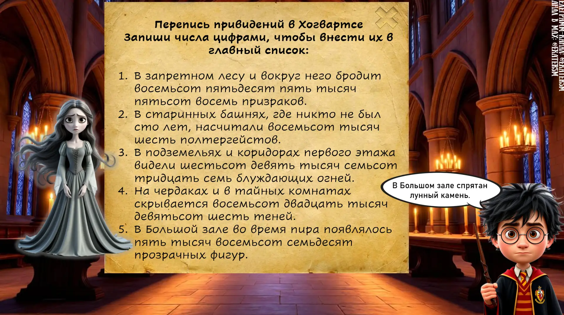 Итоговый урок - комплексное повторение (и диагностика) по математике «Гарри Поттер» 4 к...