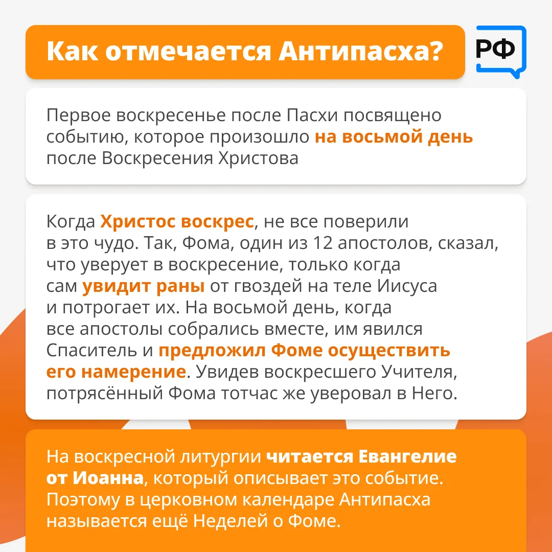 ✨ Почему первое воскресенье после Пасхи называется Антипасхой? Где находится Красная горка и какое о