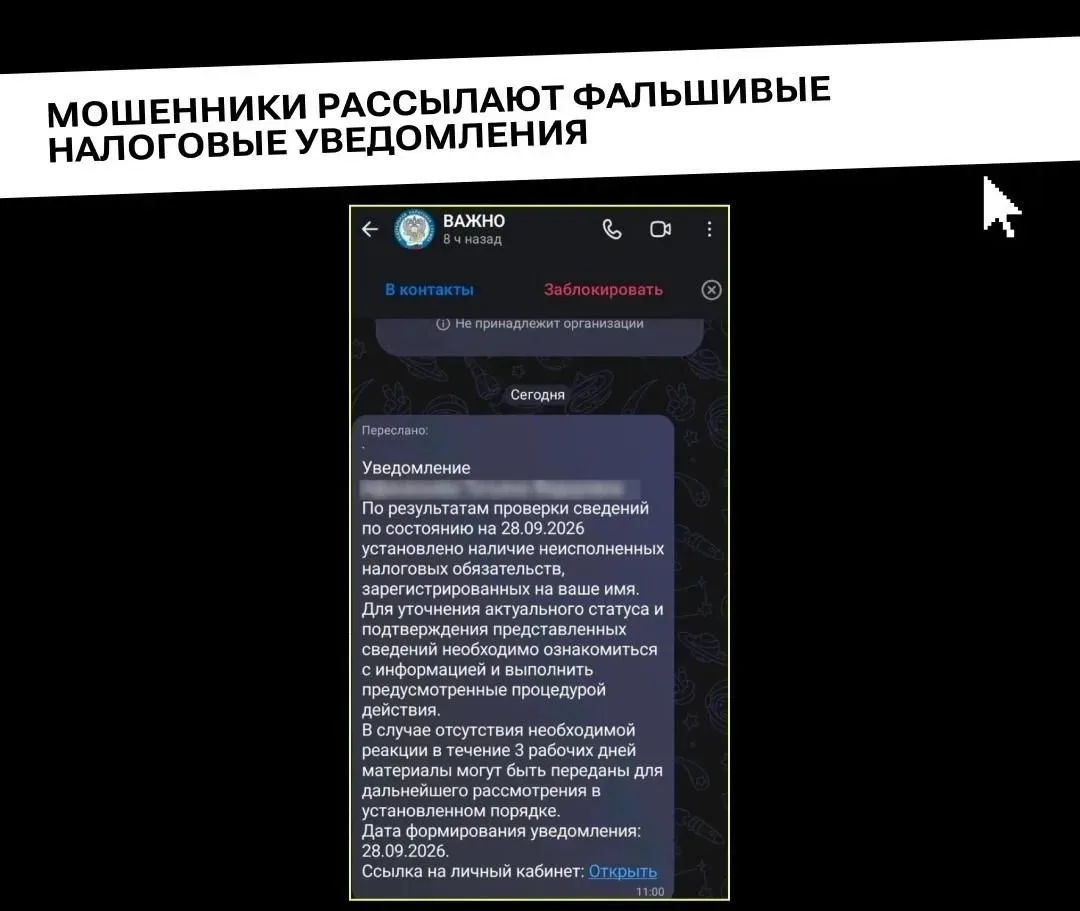 🥷 Осень – традиционное время для массовой рассылки уведомлений об уплате налогов, чем ...