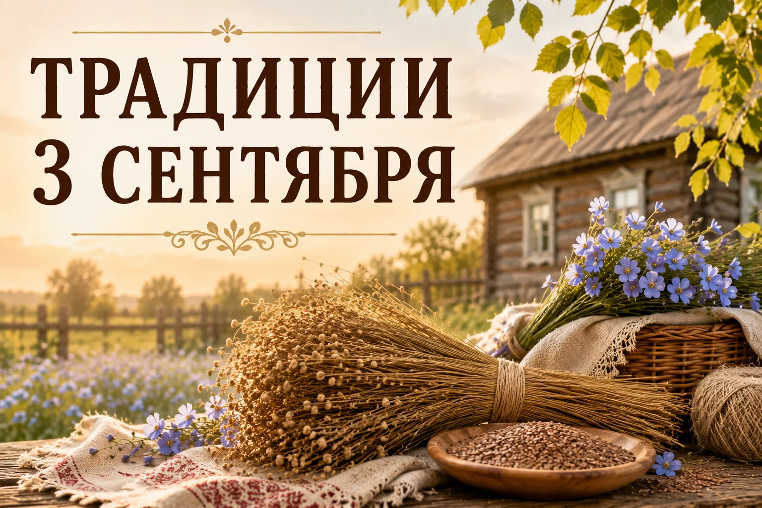 🌾 Народные традиции 3 сентября