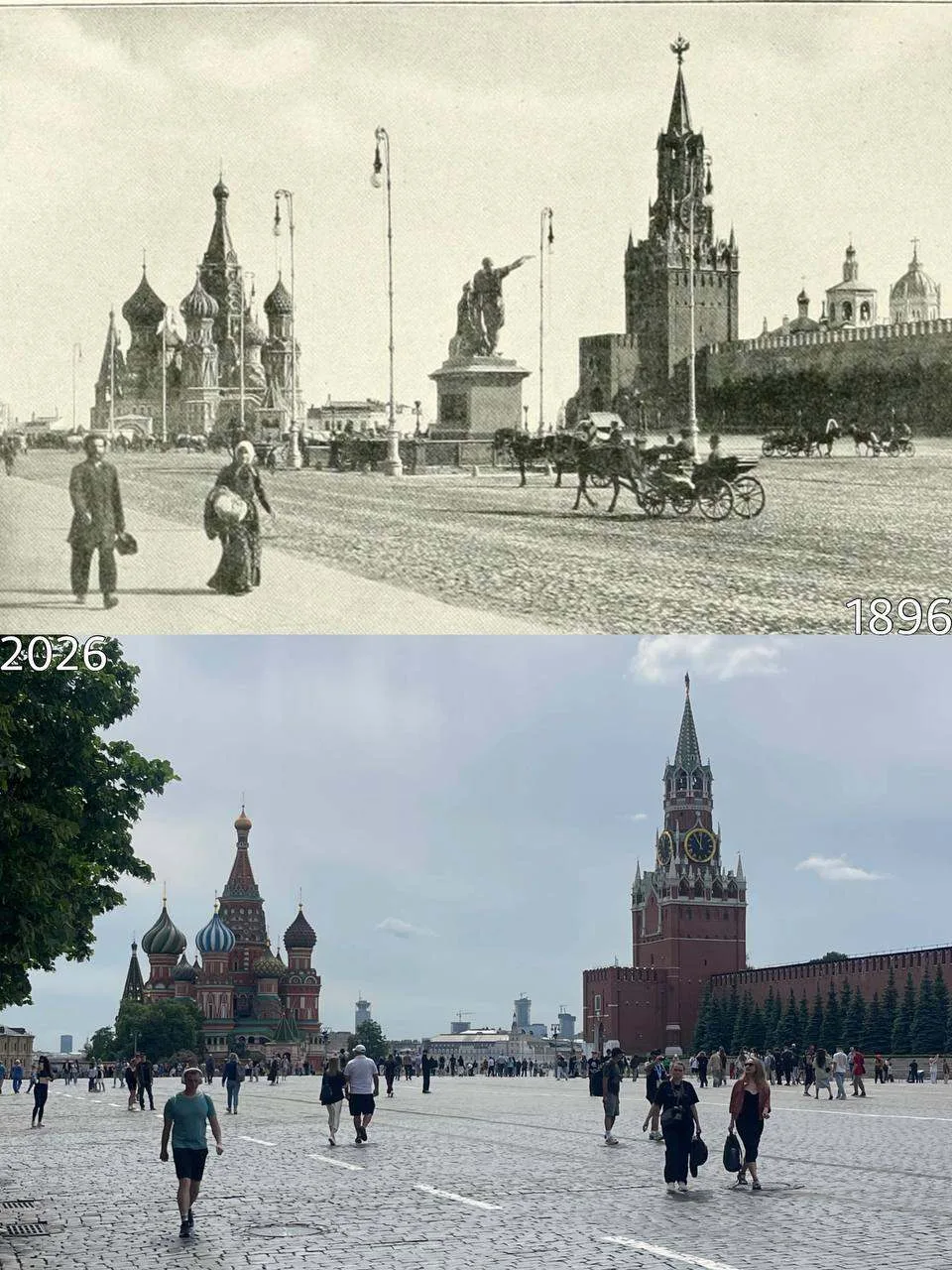 🎞 Как изменилась Красная площадь за 130 лет...

Нам показалось, что площадь и ансамбль Московского 