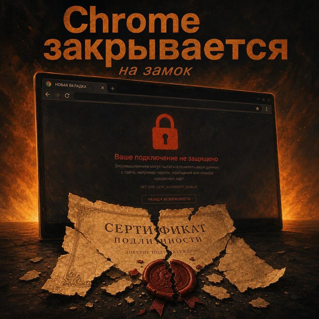 Российские сайты скоро перестанут открываться в Chrome

Японская GlobalSign начала массово отзывать 